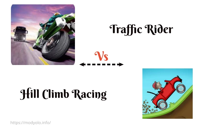 Traffic Rider vs Hill Climb Racing Feature Image